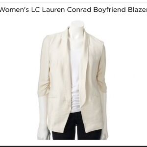 LC Lauren Conrad Cream Blazer